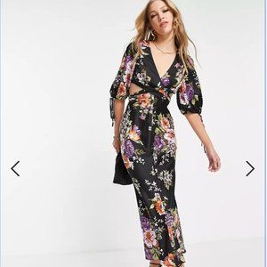 NWOT ASOS Long Cut Out Dress Size 8